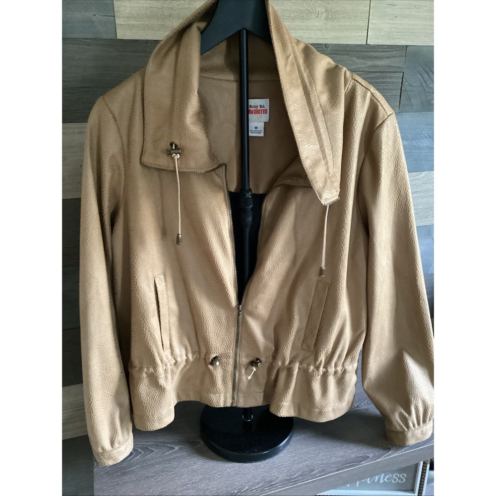 WOMANS Size 10 Brown Jacket Ruby Rd Favorites - Picture 1 of 9